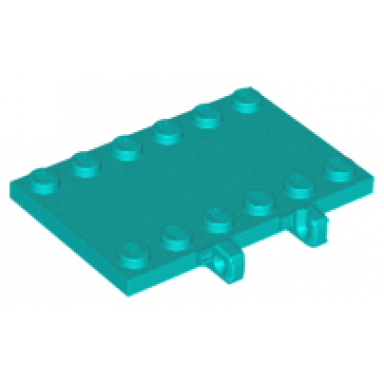 hinge plate 4 x 6 locking dual 1 finger on side