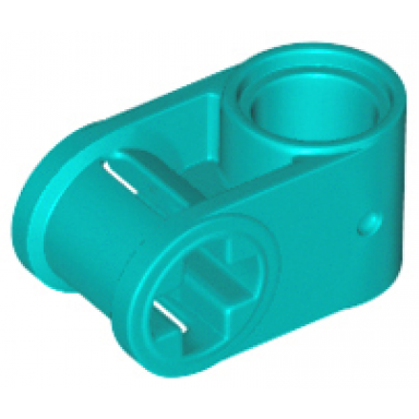 dark turquoise technic axle and pin connector perpendicular