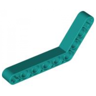 dark turquoise technic liftarm modified bent thick 1 x 9 6 - 4