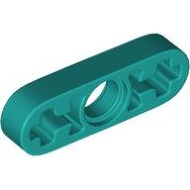 dark turquoise technic liftarm thin 1 x 3 - axle holes