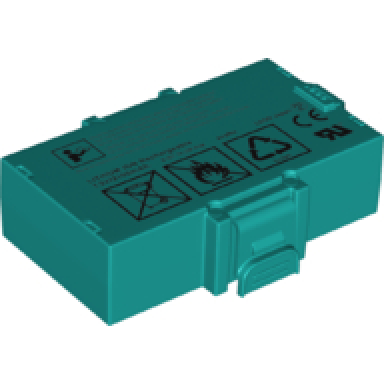 dark turquoise electric rechargeable battery 7.3v - mindstorms