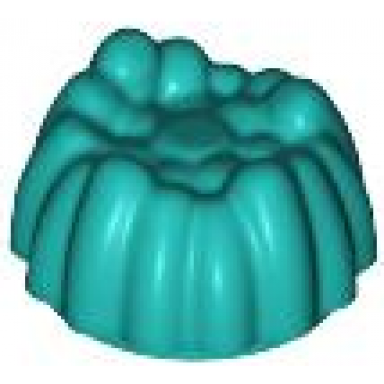 dark turquoise minifigure hair small stud size spiky tuft