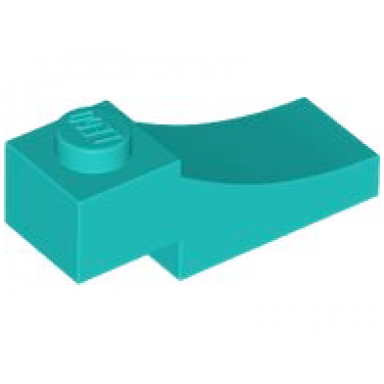 dark turquoise arch 1 x 3 inverted