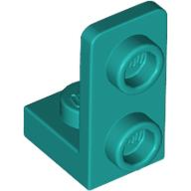 dark turquoise bracket 1 x 1 - 1 x 2 inverted