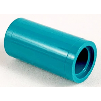 dark turquoise technic pin connector round 2l without slot pin joiner round
