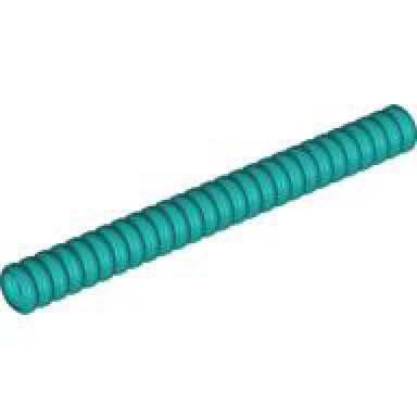 dark turquoise hose ribbed 7mm d 9l 7.2cm