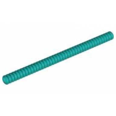 dark turquoise hose ribbed 7mm d 14l 11.2cm