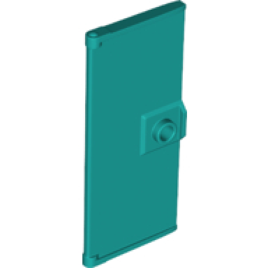 dark turquoise door 1 x 3 x 6 with stud handle
