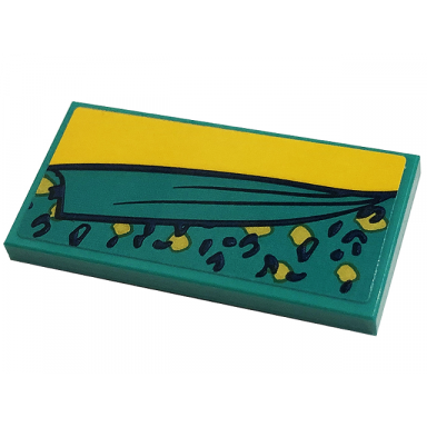 dark turquoise tile 2 x 4 with blanket with gold and dark blue spots bright light orange bedsheet pattern sticker - set 41449