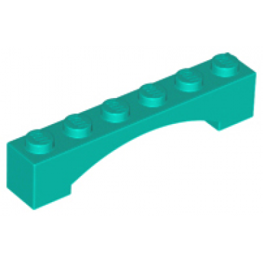dark turquoise arch 1 x 6 raised arch