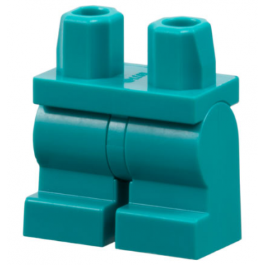 dark turquoise hips and medium legs plain