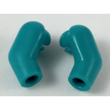 dark turquoise arm matching left and right pair