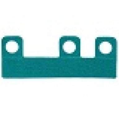 dark turquoise minifigure skirt cloth length 8mm
