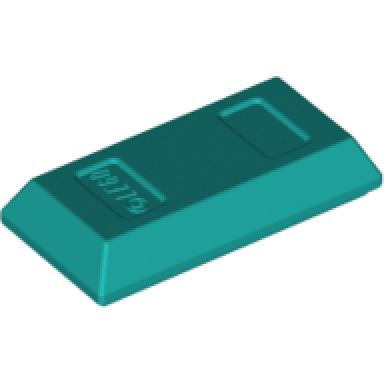 dark turquoise minifigure utensil ingot bar