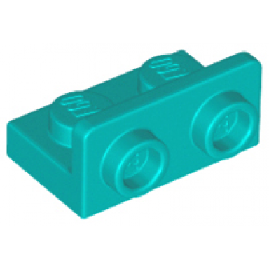 dark turquoise bracket 1 x 2 - 1 x 2 inverted