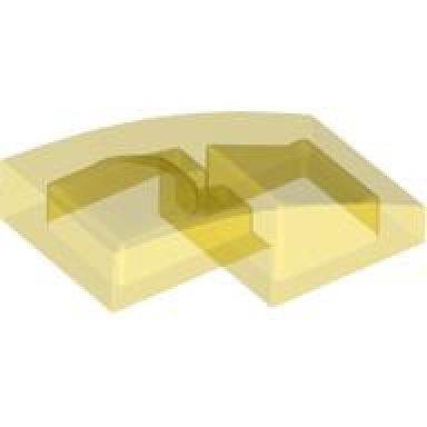 trans-yellow slope curved 2 x 1 x 2 3