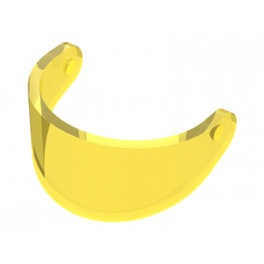 trans-yellow minifigure visor standard