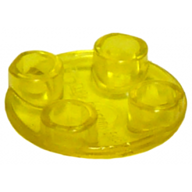 trans-yellow plate round 2 x 2 with rounded bottom boat stud