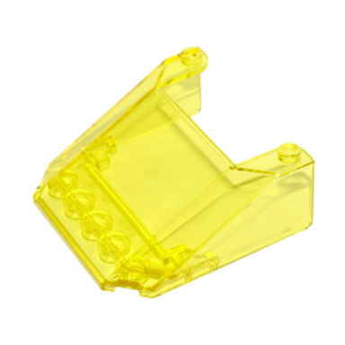 trans-yellow windscreen 6 x 6 x 2 with 2 studs on top