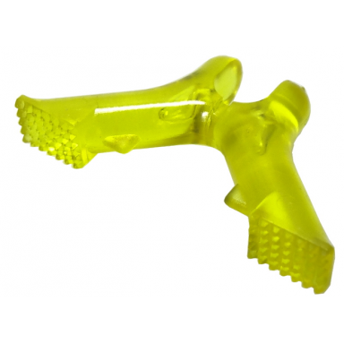 trans-yellow electric train light prism 1 x 4