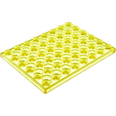 trans-yellow plate 6 x 8