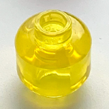 trans-yellow minifigure head plain