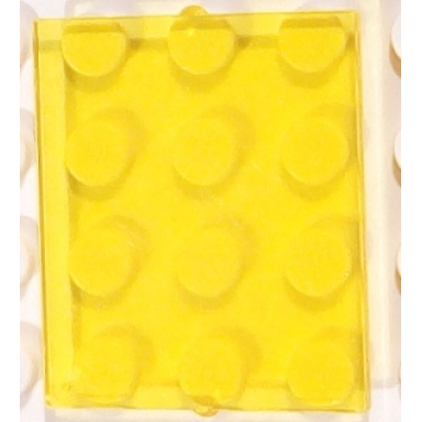 trans-yellow glass for window 1 x 4 x 3