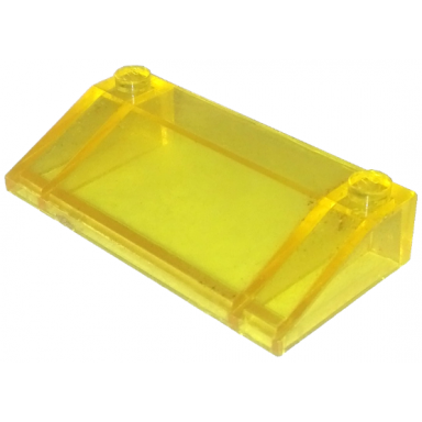 trans-yellow slope 33 3 x 6 with inner walls
