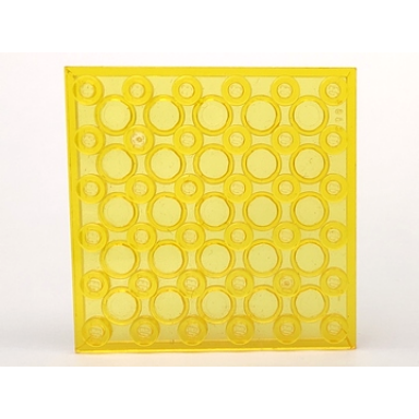 trans-yellow plate 6 x 6