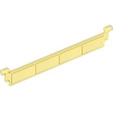 trans-yellow garage roller door section without handle