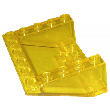 trans-yellow slope inverted 33 5 x 6 x 2