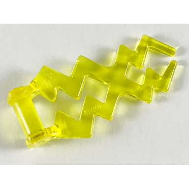 trans-yellow wave angular double with bar handle electric zigzag lightning bolt