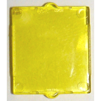 trans-yellow glass for window 1 x 2 x 2 flat front
