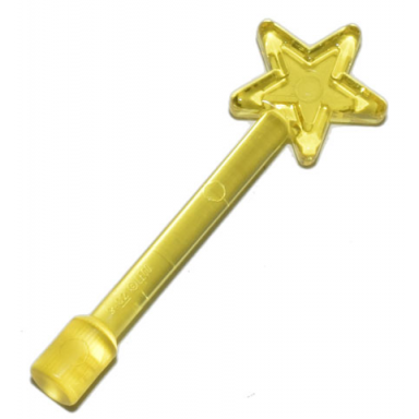 trans-yellow minifigure utensil magic wand