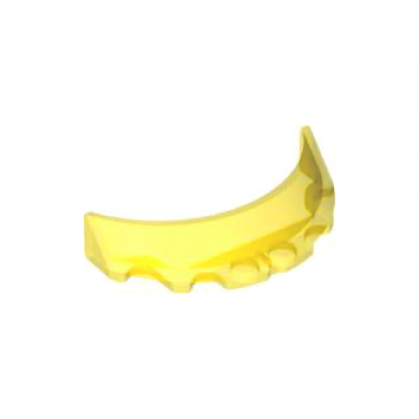 trans-yellow windscreen 3 x 6 x 1 curved