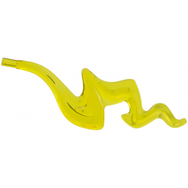 trans-yellow wave rounded squiggly with bar end flame