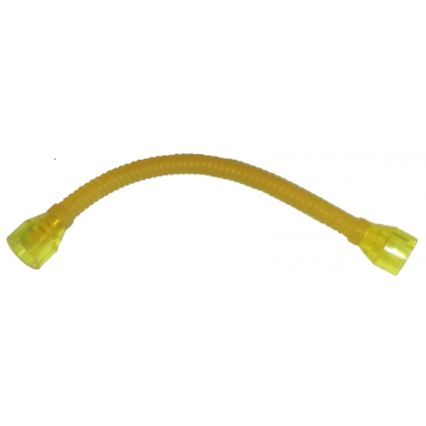 trans-yellow hose flexible 8.5l with same color tabless ends