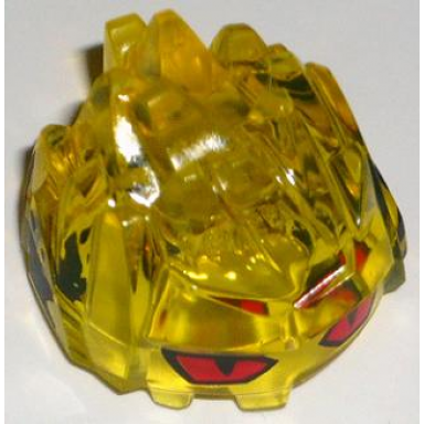 trans-yellow head rock monster jaw upper type ii with red eyes pattern