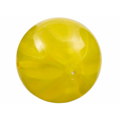 trans-yellow ball hard plastic 19mm d with molded satin trans-clear slotted inner ball pattern ninjago dragon power element