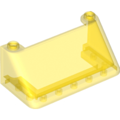 trans-yellow windscreen 3 x 6 x 2