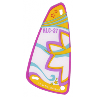 trans-clear plastic triangle 6 x 12 sail with hlc-37 pattern