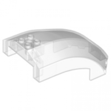 trans-clear windscreen 10 x 6 x 4 curved