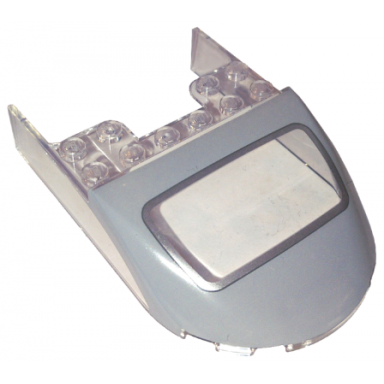 trans-clear windscreen 6 x 9 x 1 2 3 with light bluish gray and silver aston martin db5 rear windshield outline pattern