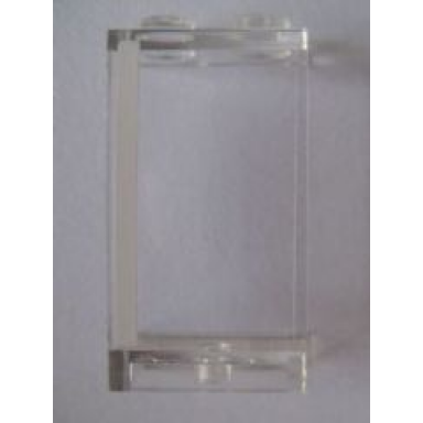 trans-clear panel 1 x 2 x 3 - solid studs with white stripe pattern model left side sticker - set 10220