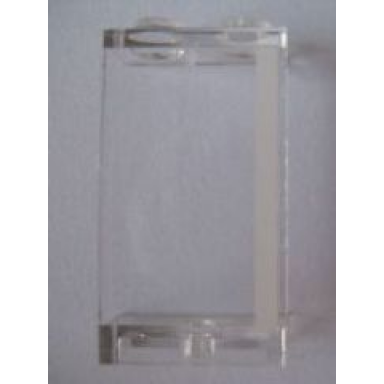 trans-clear panel 1 x 2 x 3 - solid studs with white stripe pattern model right side sticker - set 10220
