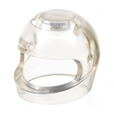 trans-clear minifigure headgear helmet motorcycle standard