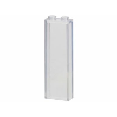 trans-clear brick 1 x 2 x 5