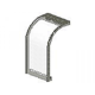 trans-clear panel 6 x 6 x 9 curved top