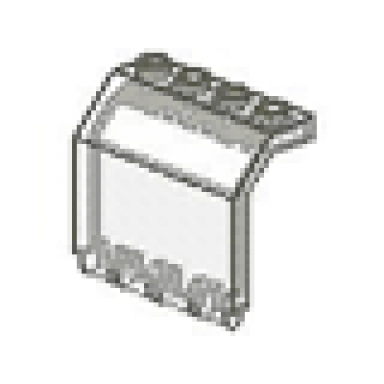 trans-clear panel 2 x 4 x 3 1 3 with hinge