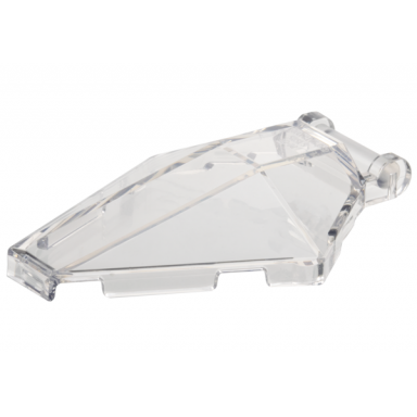 trans-clear windscreen 6 x 4 x 1 hexagonal with bar handle